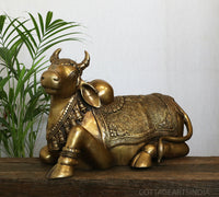 Brass Nandi Carving 22"