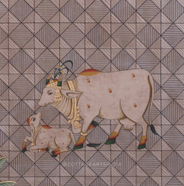 Pichwai Cow Painting