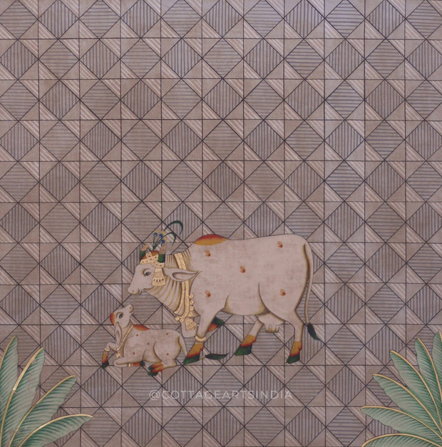 Pichwai Cow Painting