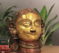 Brass Gauri Head/Mask 10" Twin Color