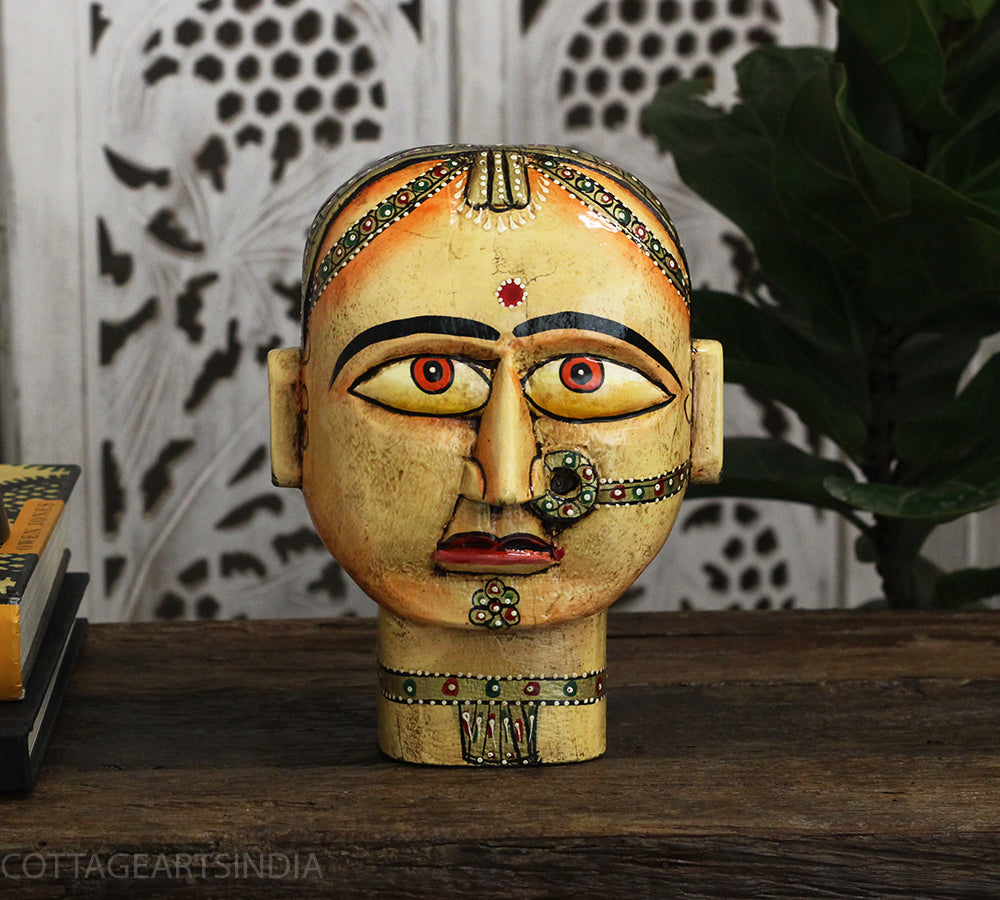 Wooden Gauri Head