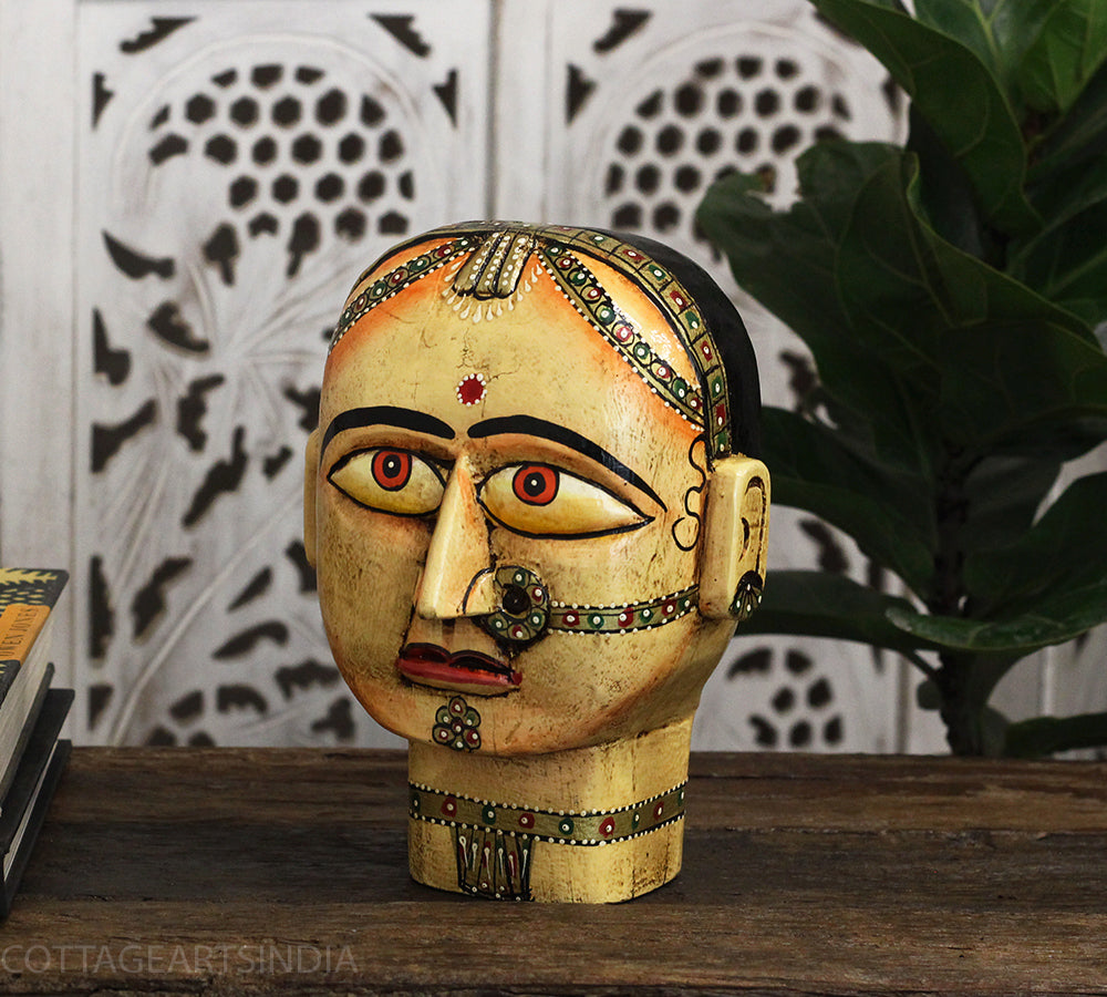 Wooden Gauri Head