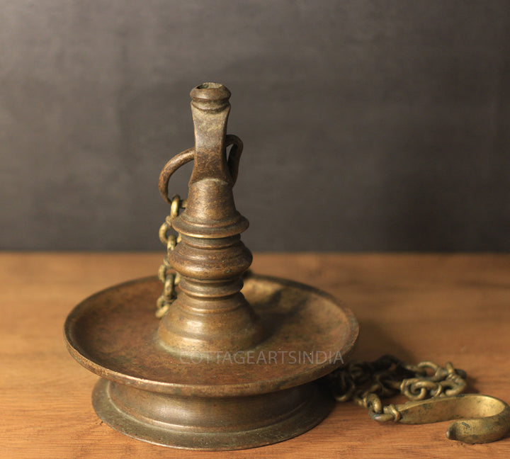 Brass Vintage Vilakku-Oil Lamp Hanging