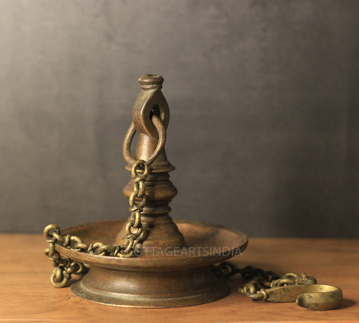 Brass Vintage Vilakku-Oil Lamp Hanging