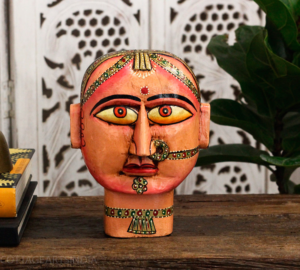 Wooden Gauri Head