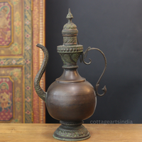 Tibetan Copper Ritual Ewer | Handcrafted Himalayan Decor