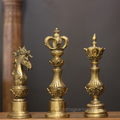 Antique Brass Chess Piece Finials – Knight, King & Bishop