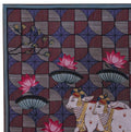 Cow and Lotus Pichwai Painting
