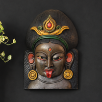 Wooden Goddess Kali Mask
