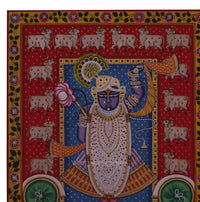 Shrinath ji and Cows Pichwai Painting