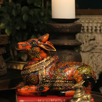 Wooden Nandi Handpainted 10.5"