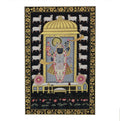 Shrinathji with Sacred Cows Pichwai Painting | Handcrafted Gold Foil Art