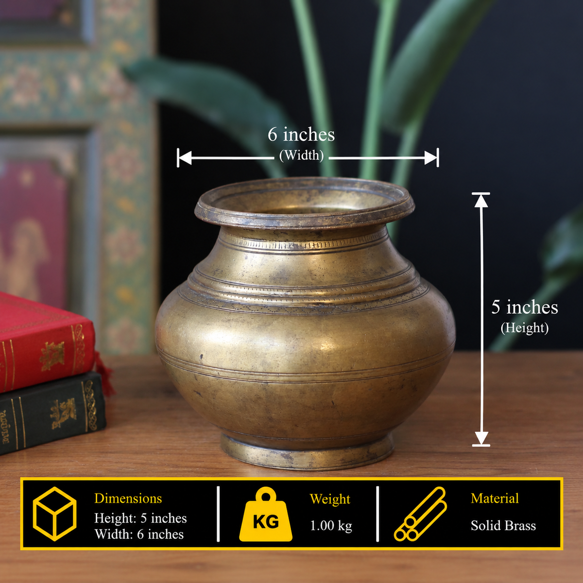 Brass Vintage Pot