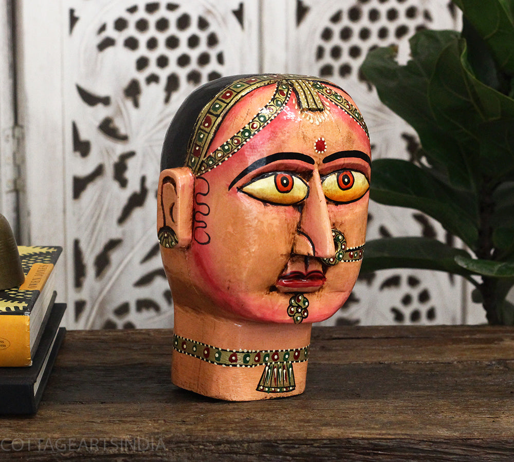 Wooden Gauri Head