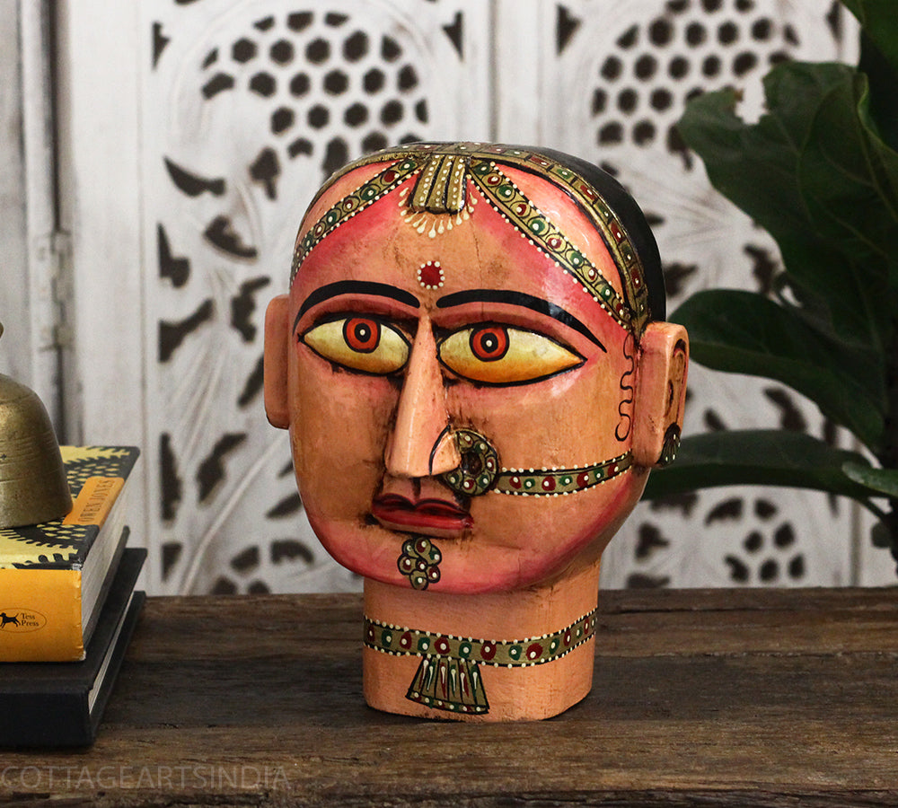 Wooden Gauri Head