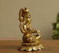 Brass Ganesh Laxmi Saraswati  6"