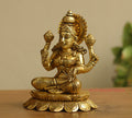 Brass Ganesh Laxmi Saraswati  6"
