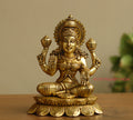 Brass Ganesh Laxmi Saraswati  6"