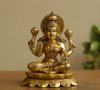 Brass Ganesh Laxmi Saraswati  6"