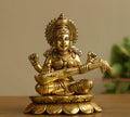 Brass Ganesh Laxmi Saraswati  6"