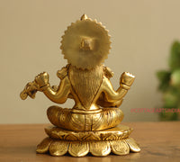Brass Ganesh Laxmi Saraswati  6"