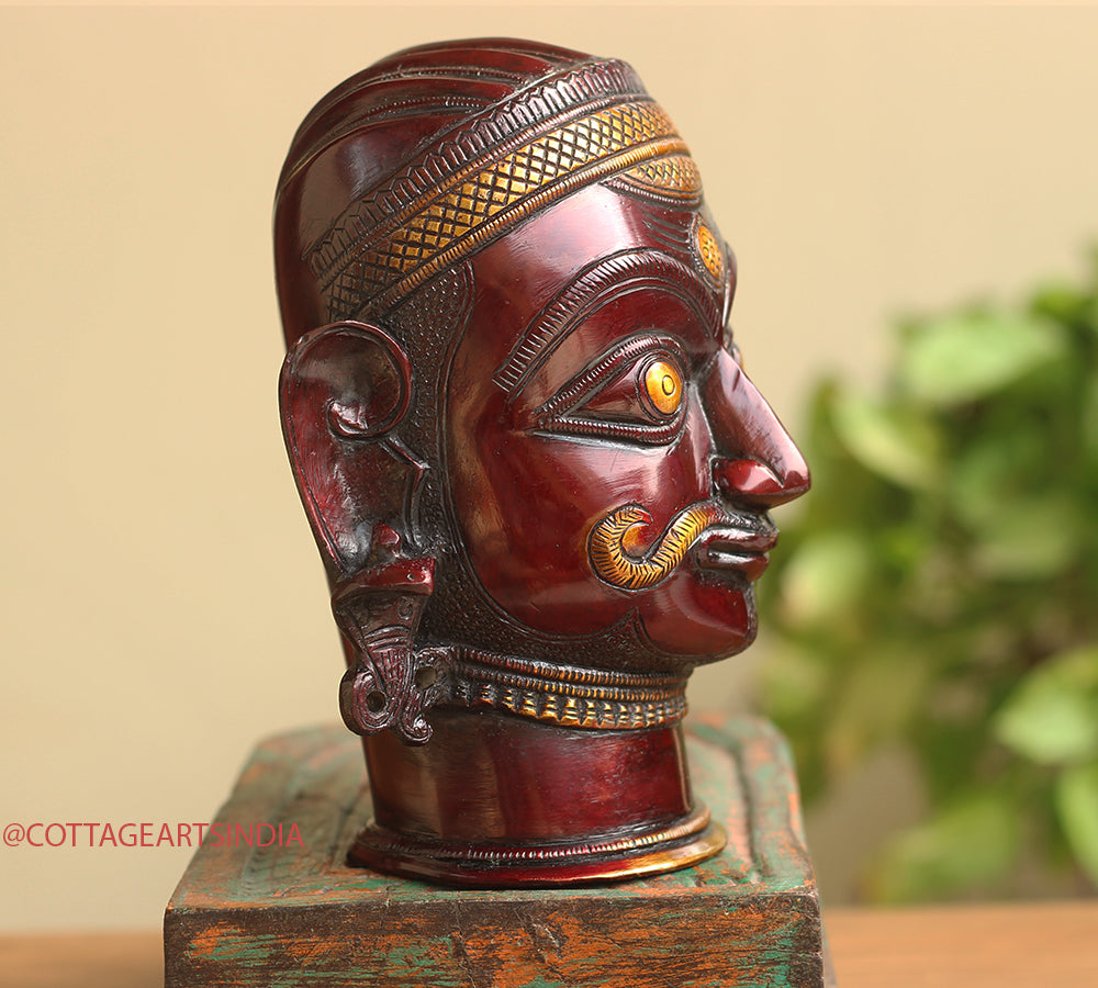 Brass Vintage Copper Finish Shiva Mukhlingam