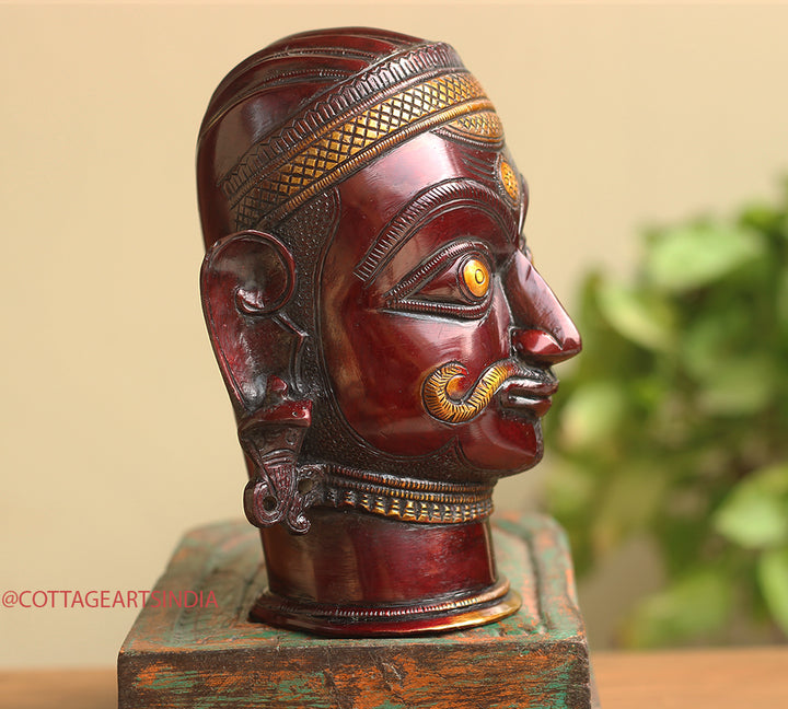 Brass Vintage Copper Finish Shiva Mukhlingam