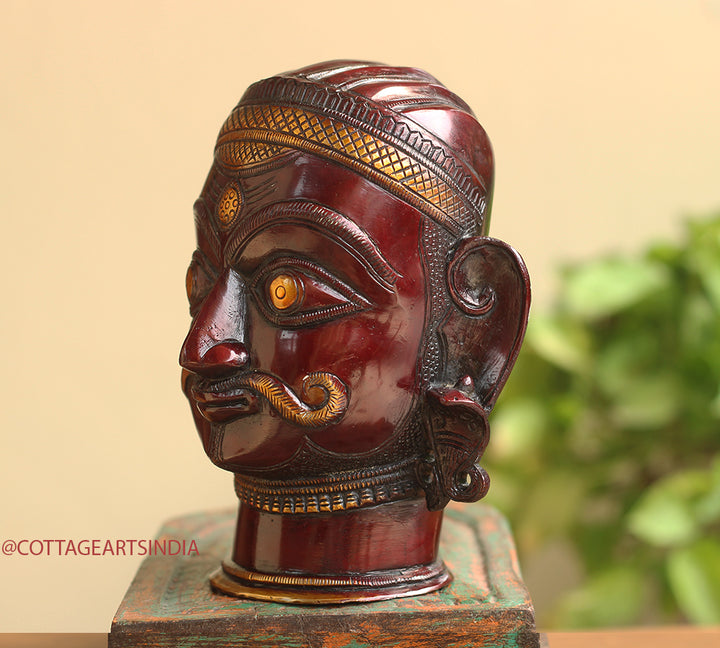 Brass Vintage Copper Finish Shiva Mukhlingam