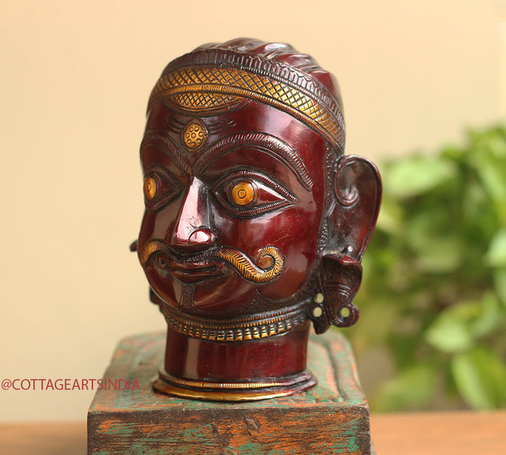 Brass Vintage Copper Finish Shiva Mukhlingam
