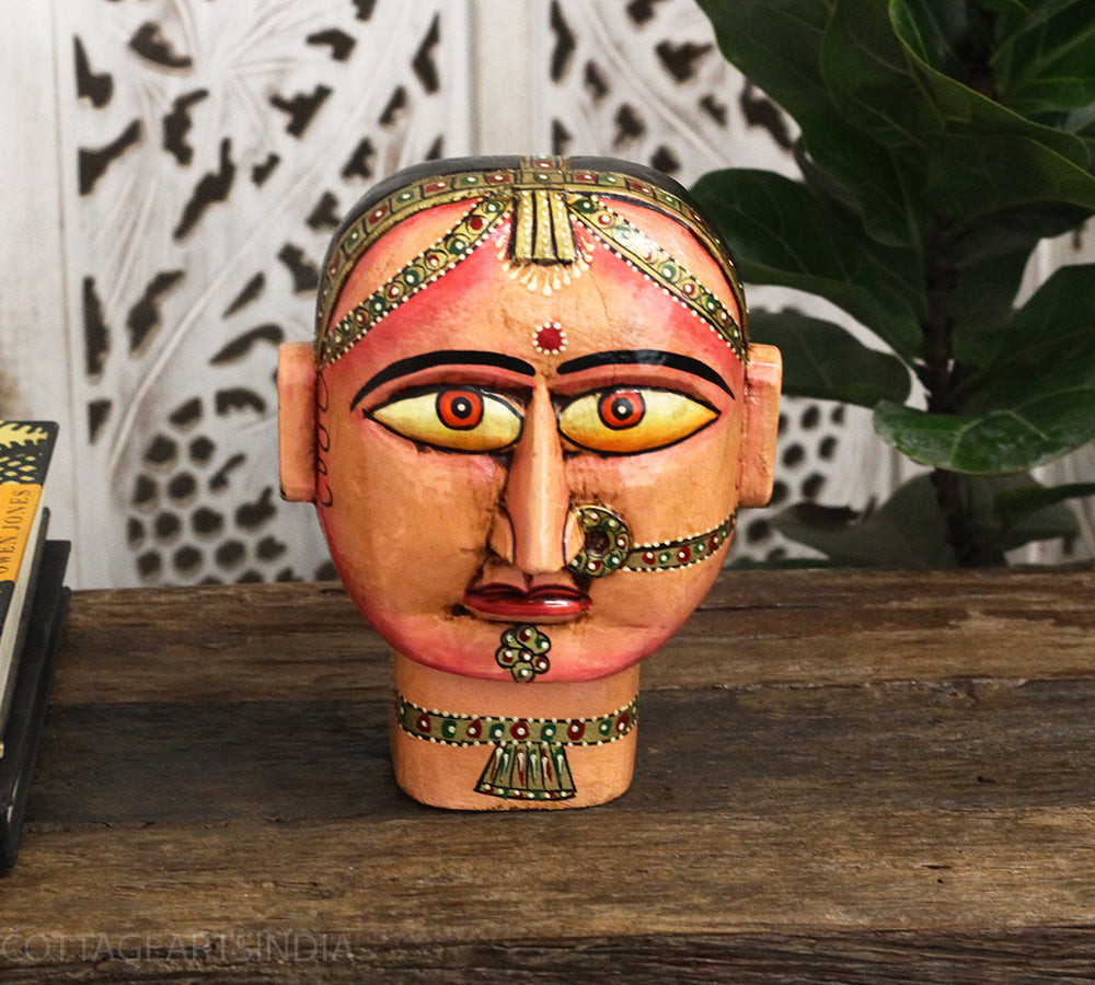 Wooden Gauri Head