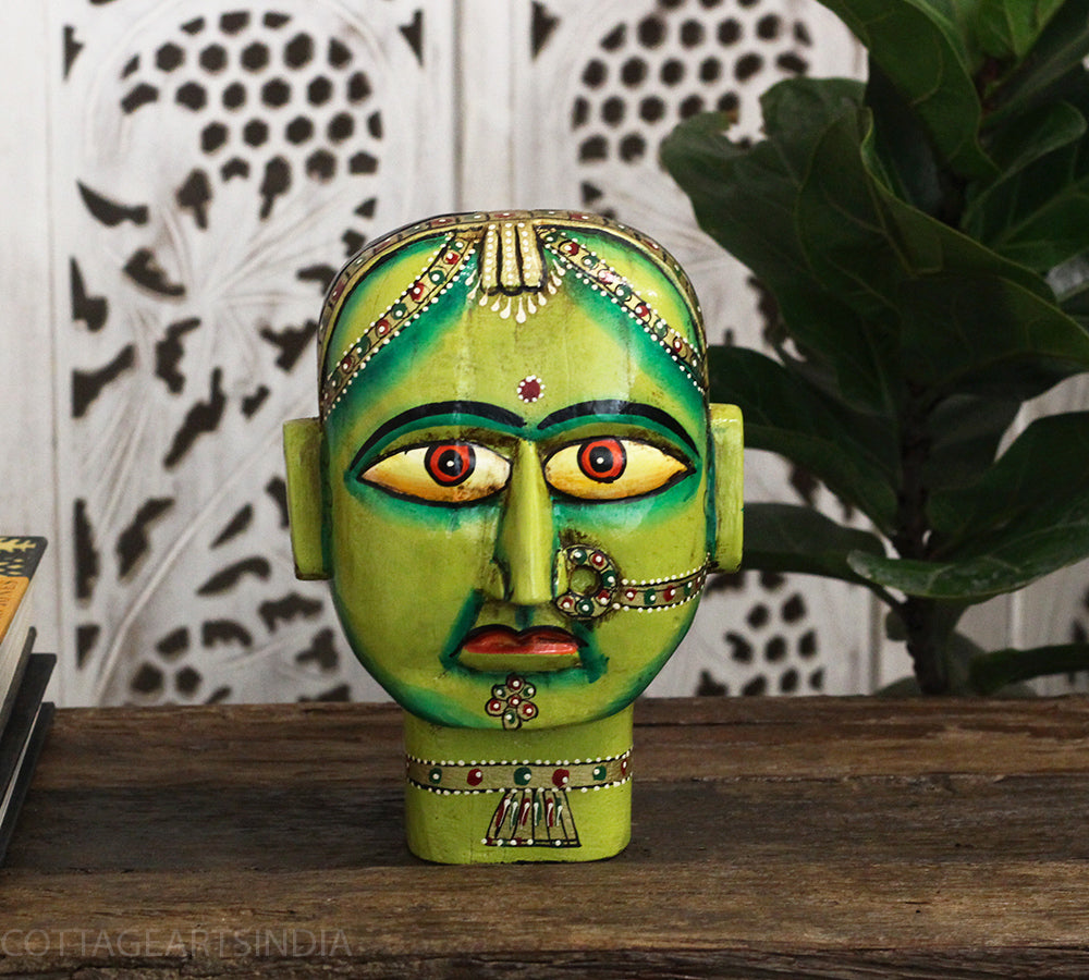 Wooden Gauri Head