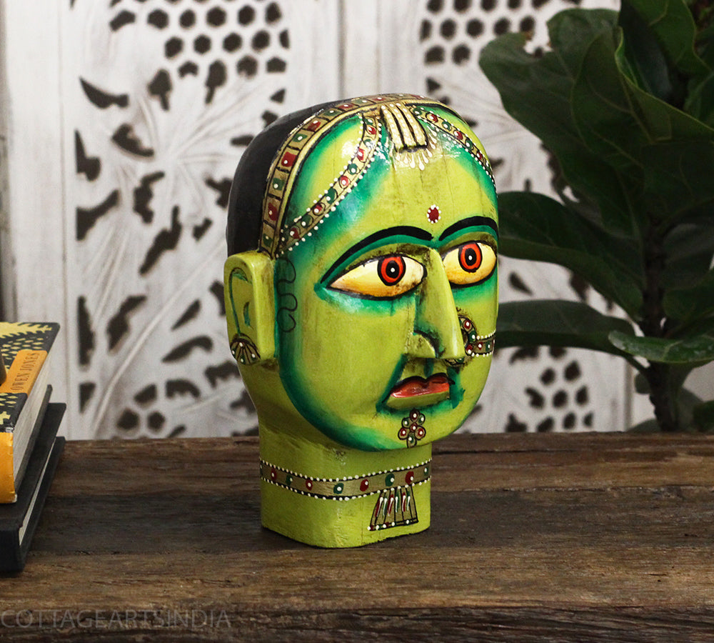 Wooden Gauri Head