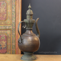 Tibetan Copper Ritual Ewer | Handcrafted Himalayan Decor