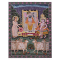 Gau Sewa Pichwai -Shrinathji Darshan with Vallabhacharya and Yamuna Ji