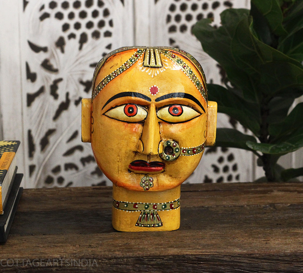 Wooden Gauri Head