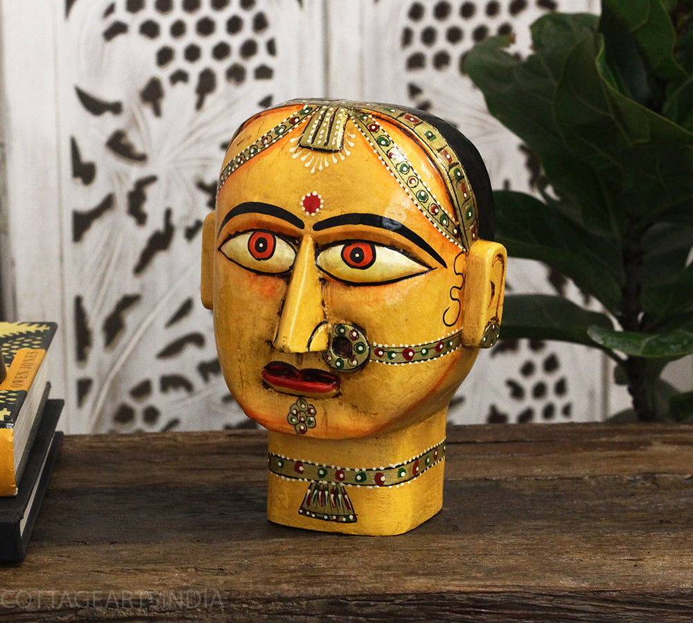 Wooden Gauri Head