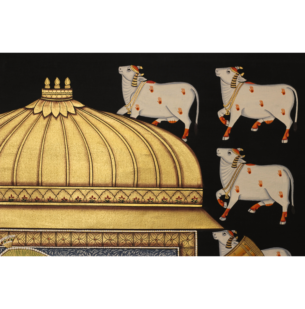Shrinathji Pichwai Painting With Cows