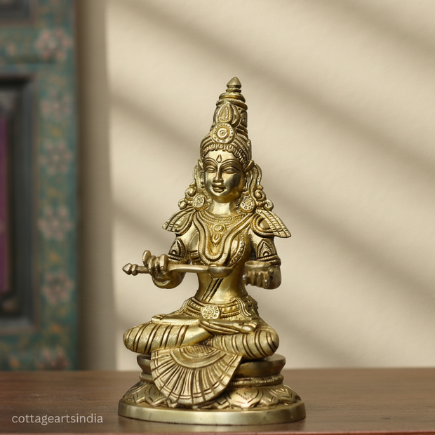 Goddess Annapurna Sculpture | Traditional Annapurna Devi Statue