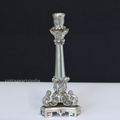 Silver Plated Brass Candelabra | Handcrafted Traditional Candle Holder