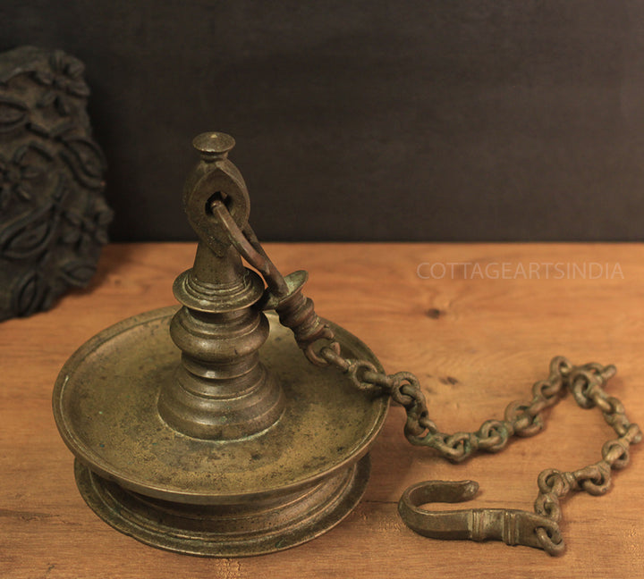 Brass Vintage Vilakku-Oil Lamp Hanging