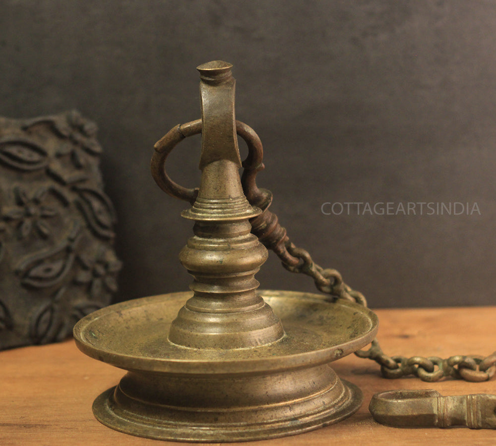 Brass Vintage Vilakku-Oil Lamp Hanging