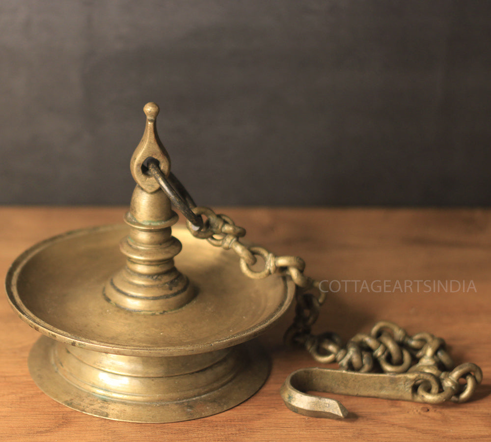 Brass Vintage Vilakku-Oil Lamp Hanging