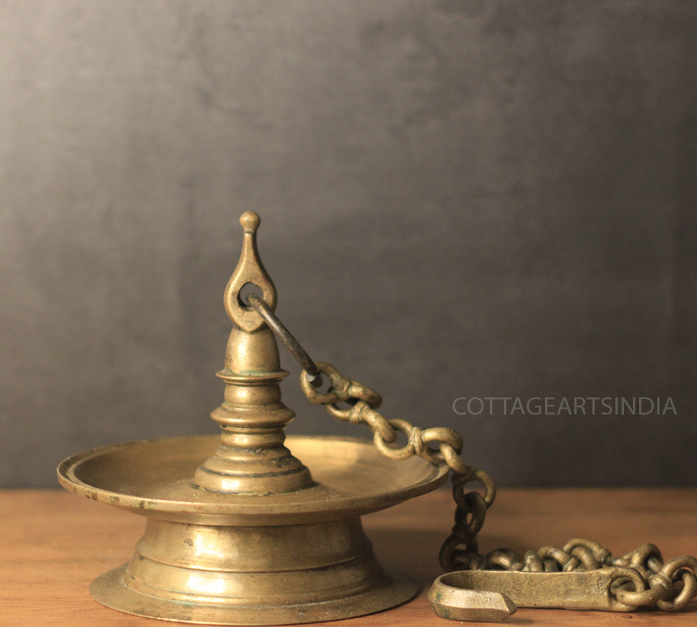 Brass Vintage Vilakku-Oil Lamp Hanging