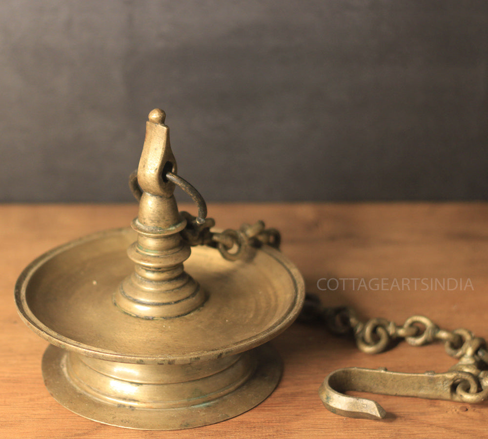 Brass Vintage Vilakku-Oil Lamp Hanging