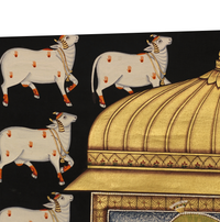 Shrinathji Pichwai Painting With Cows