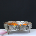 Silver Plated Brass Ashtalakshmi Urli Bowl | Handcrafted Puja Decor