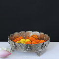 Silver Plated Brass Ashtalakshmi Urli Bowl | Handcrafted Puja Decor