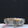 Silver Plated Brass Ashtalakshmi Urli Bowl | Handcrafted Puja Decor