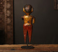 Vintage Hand-Carved Tribal Wooden Figurine on Stand -A Rare Find