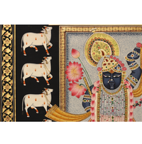 Shrinathji Pichwai Painting With Cows